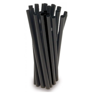BIO CANNUCCE IN CARTA COMPOSTABILE NERE  21CM   250pz - immagine 1