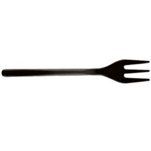 MINI  FORCHETTA ACCESSORIO NERA 10cm    200pz - immagine 1
