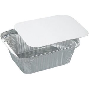 VASCHETTA ALLUMINIO 1P + TAPPO 100pz - immagine 1